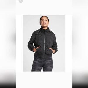 Athleta Charcoal Bomber Jacket